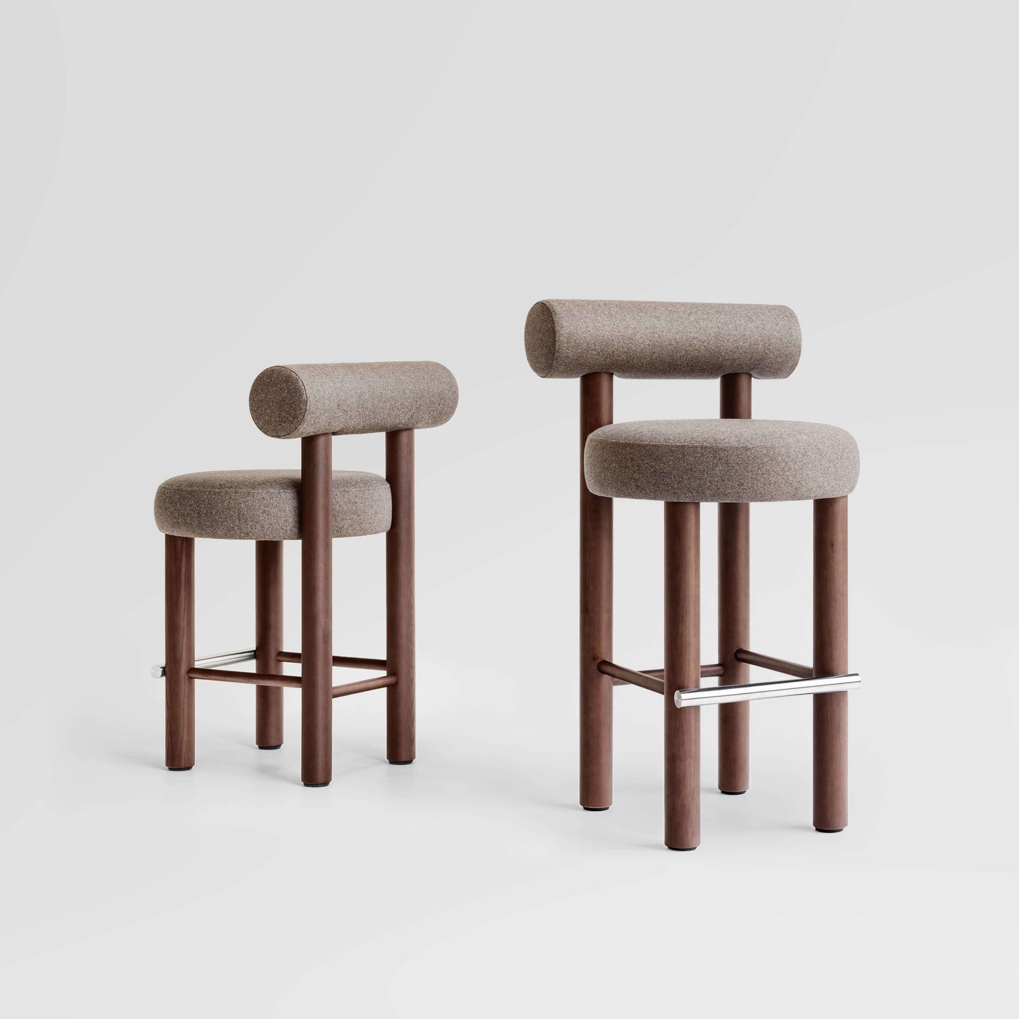 Gropius CS2 Bar Stool by Noom designed by Kateryna Sokolova, celebrating Bauhaus centenary with modernist and functionalist design principles.