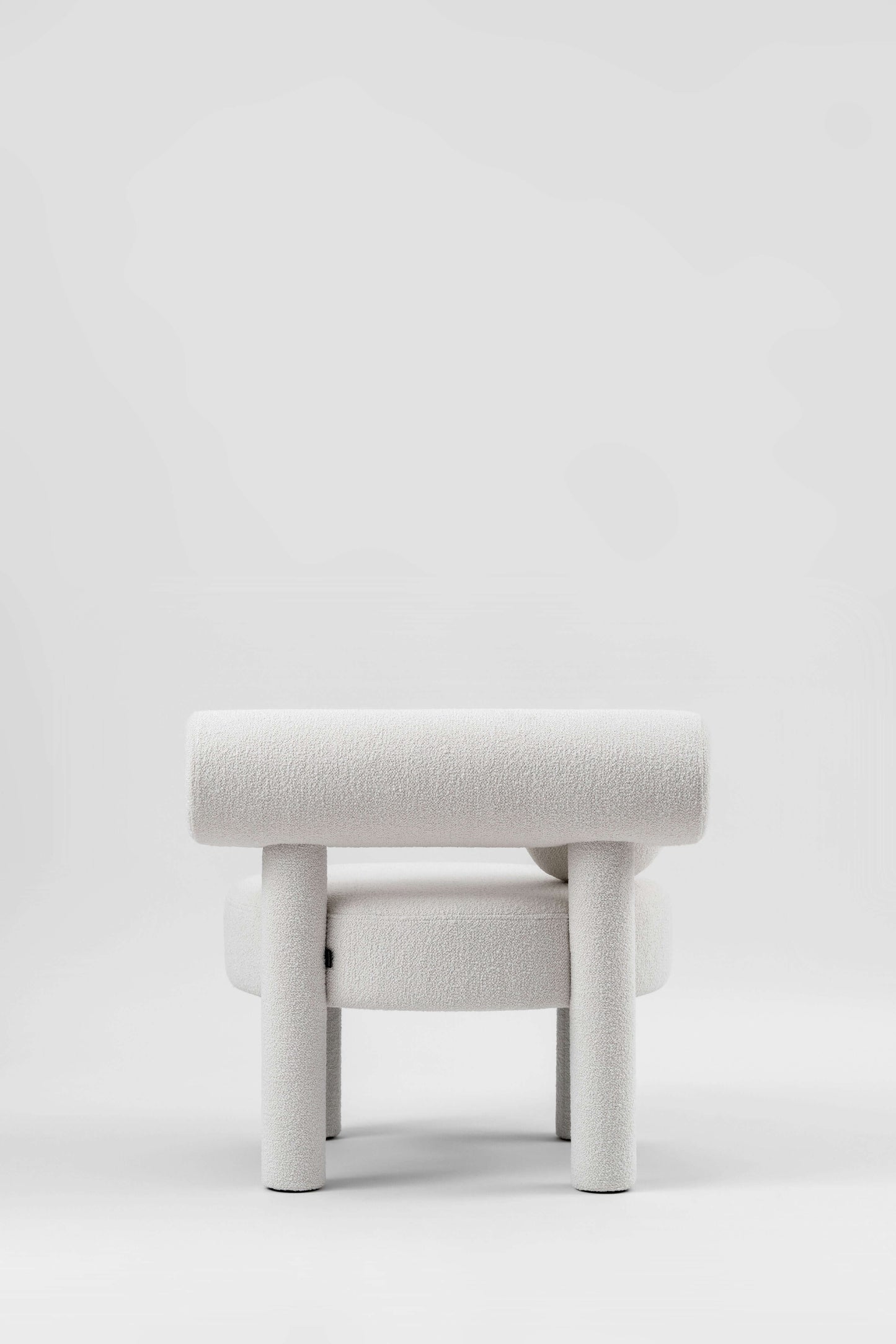 Modern Gropius Low Chair CS1 by Noom, designed by Kateryna Sokolova, showcasing Bauhaus-inspired geometric simplicity.