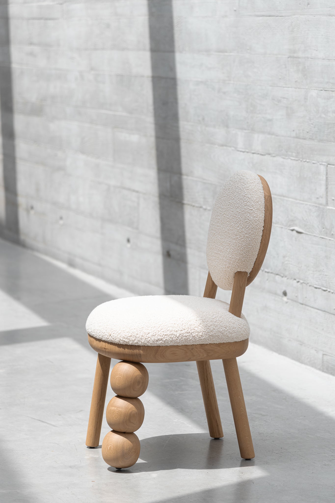 Three Ball Leg Chair