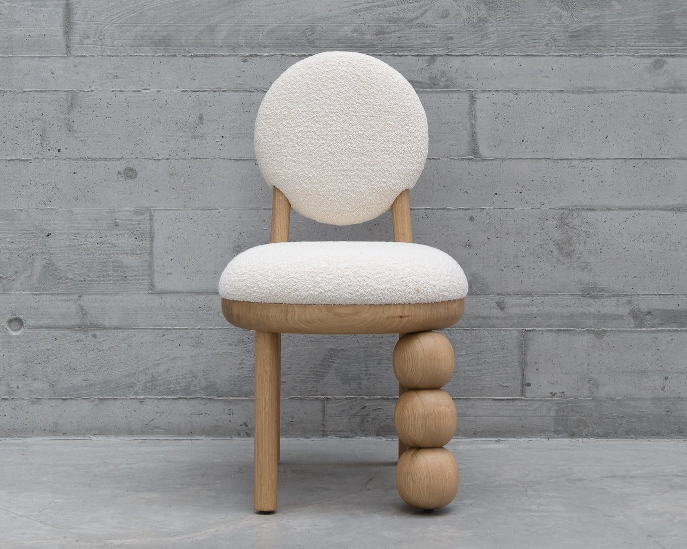 Three Ball Leg Chair