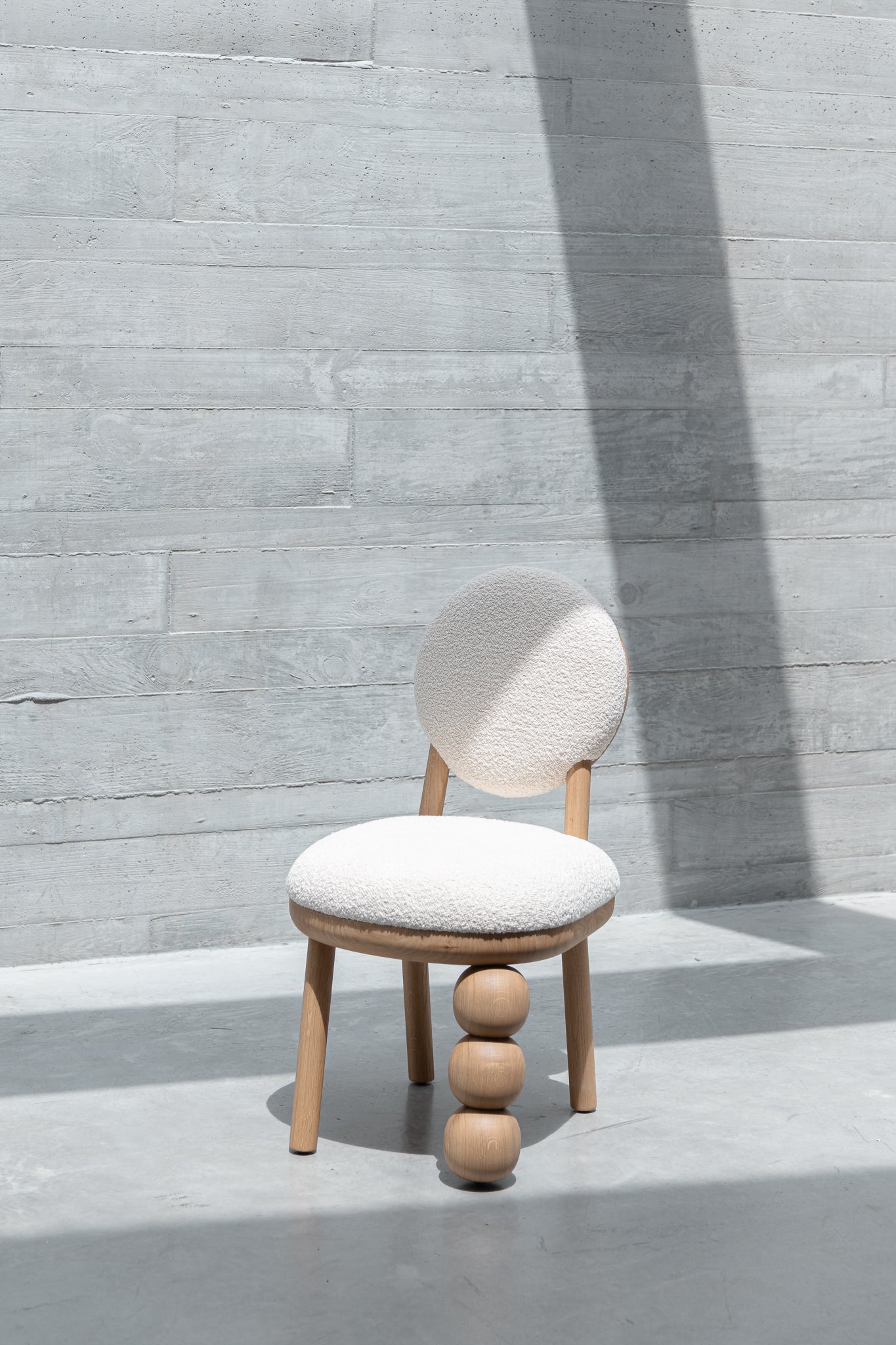 Three Ball Leg Chair