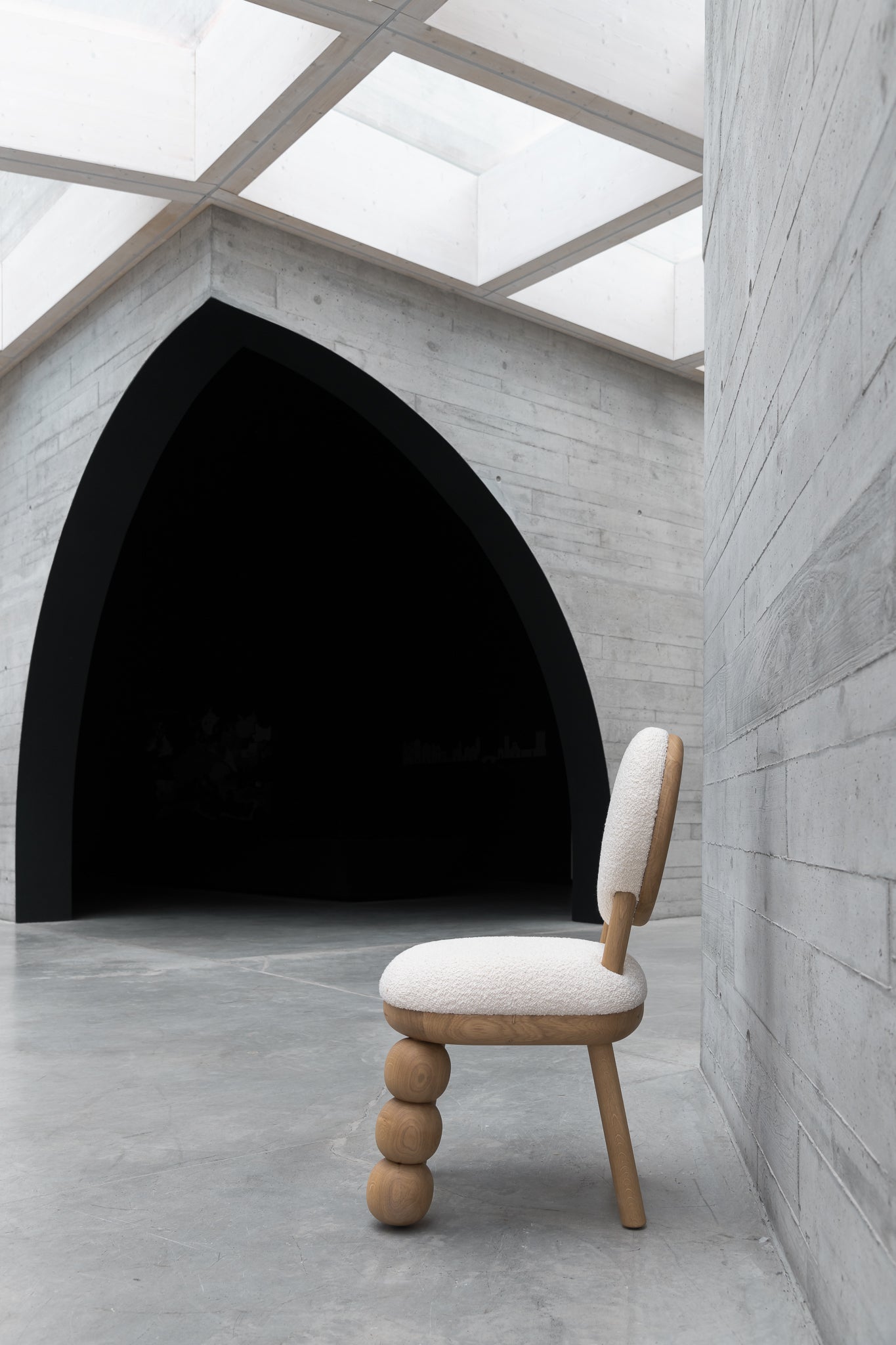 Three Ball Leg Chair