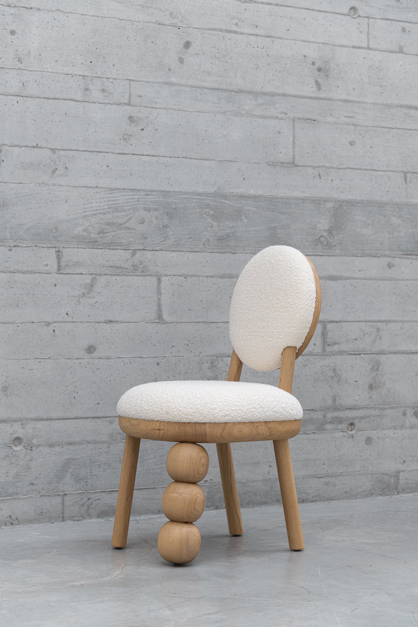 Three Ball Leg Chair