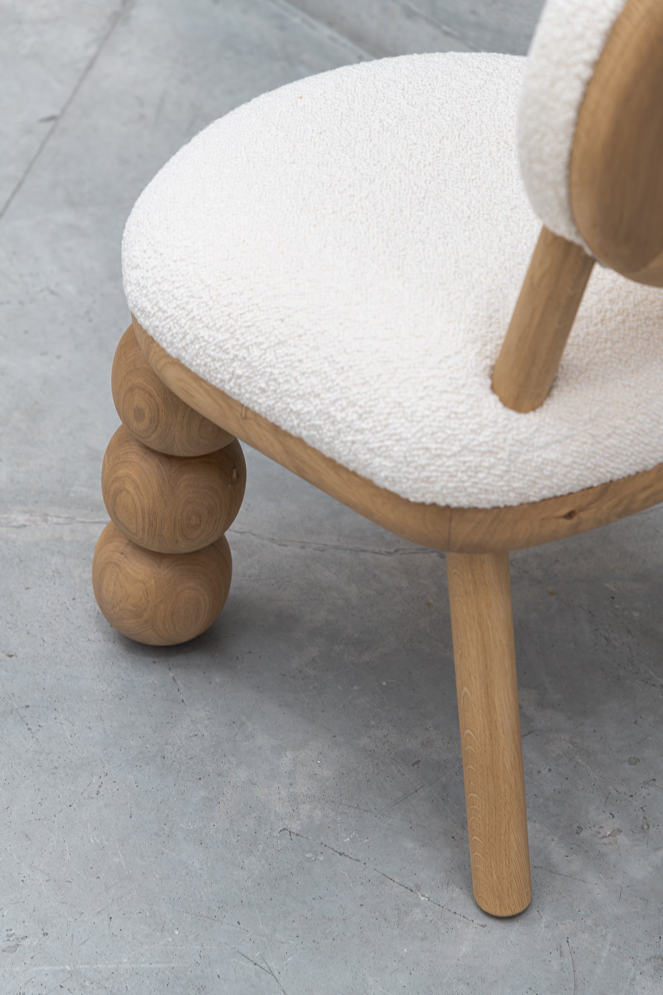 Three Ball Leg Chair