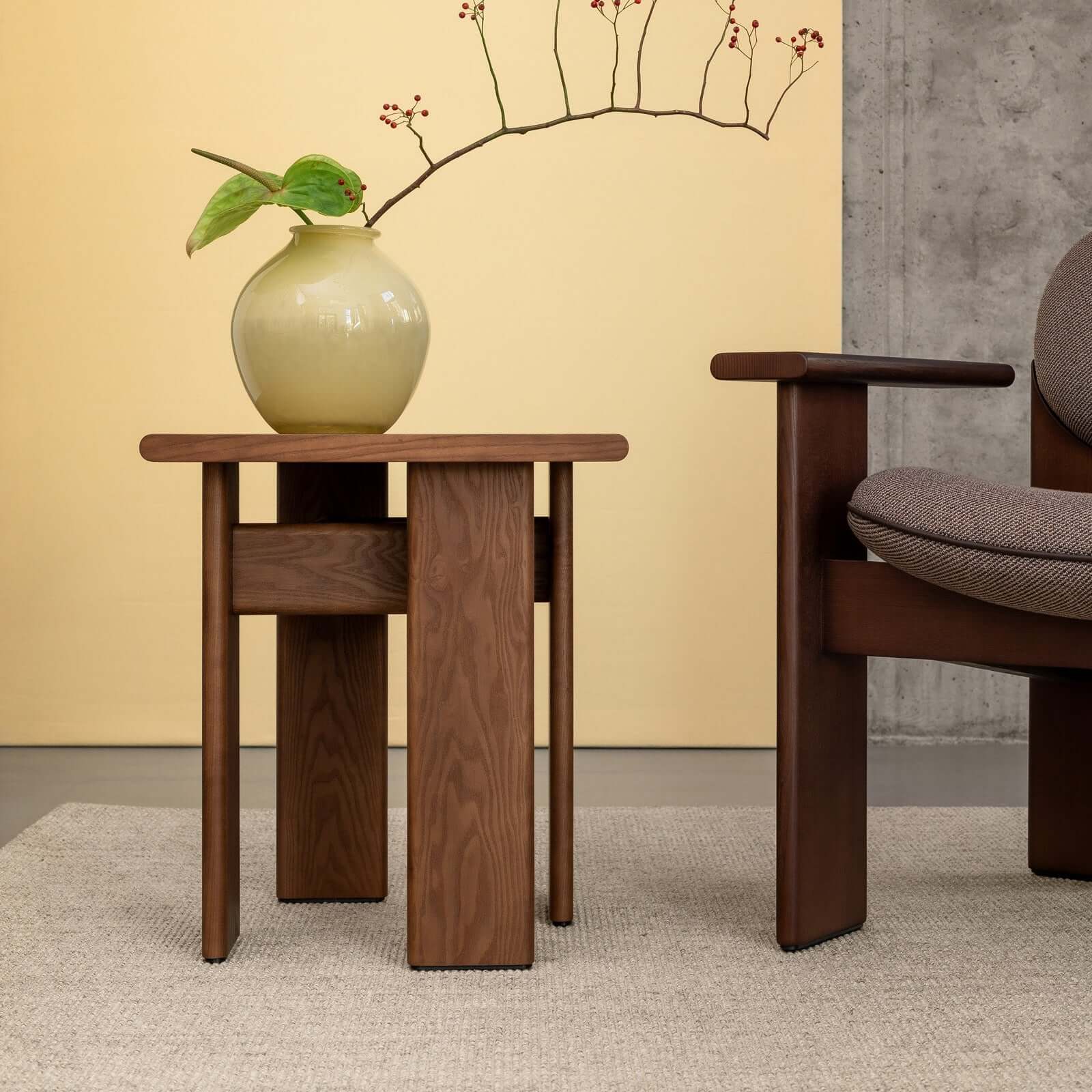 Archipen Table 1 showcasing modern architectural design, crafted from ashwood, a unique side table by Noom Home.