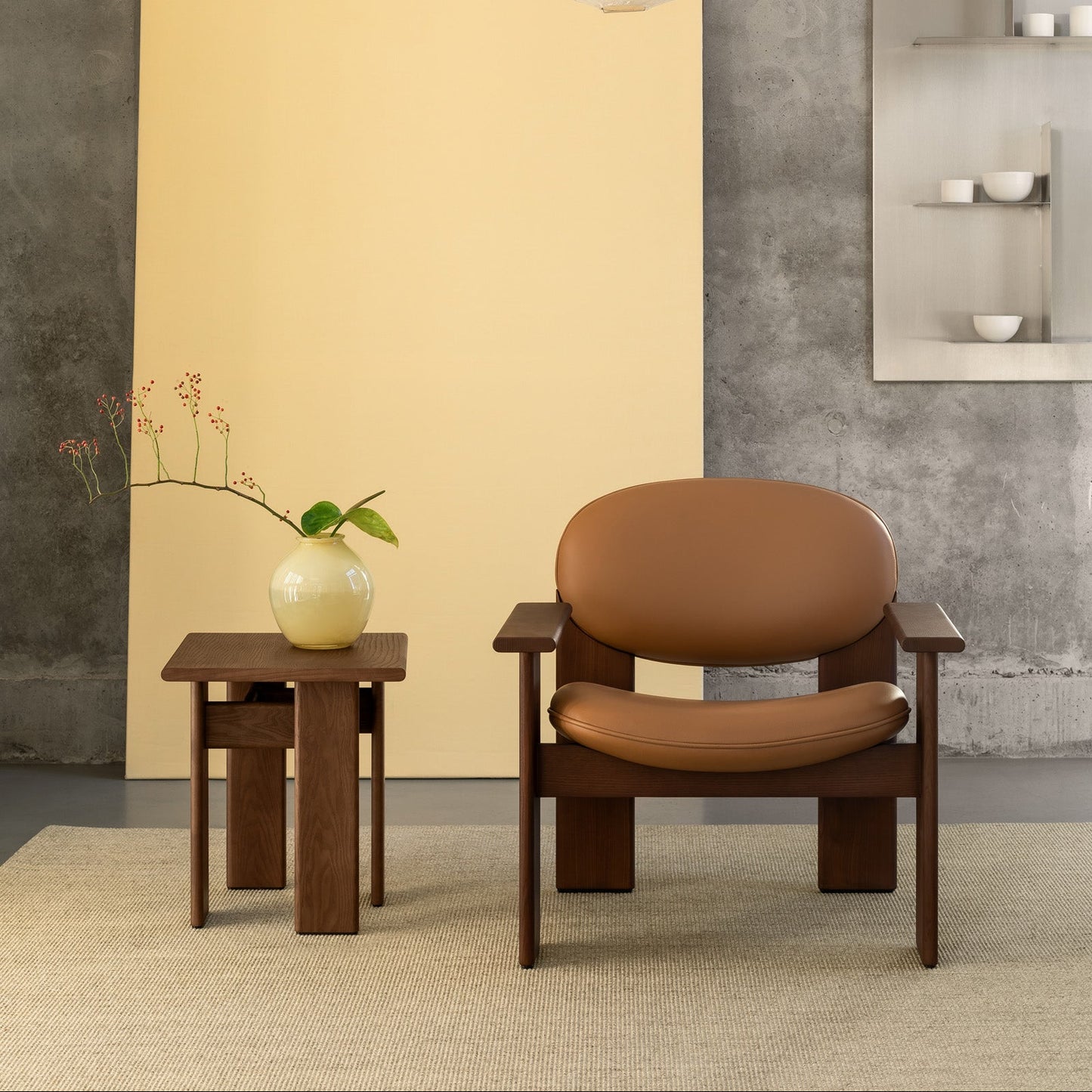Archipen Lounge Chair by Noom, designed by Kateryna Sokolova, showcasing a modern architectural ash wood accent chair.
