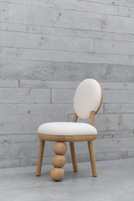 Three Ball Leg Chair